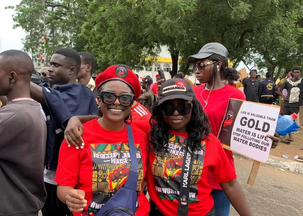 Elorm Ababio (Ama Governor) and Felicity Nelson are among the detained protestors