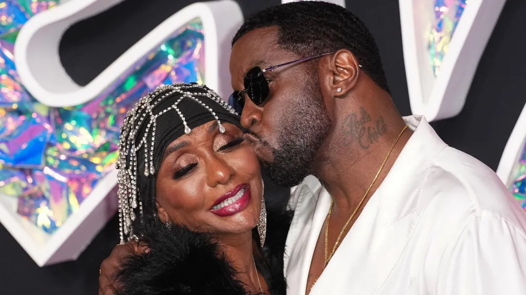 Sean Combs and his mother Janice attended the 2023 MTV Awards. Credit - Getty Images