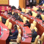 Minority MPs barred from accessing chamber for draping red and black to protest suspension of 3 NPP MPs